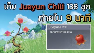 [Genshin impact] เก็บ Jueyun Chili 138 ลูก ภายใน 9 นาที