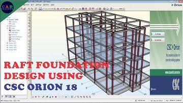 ORION 18 TUTORIAL: HOW TO DESIGN RAFT FOUNDATION (STRUCTURAL DESIGN)
