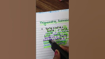 Trigonometry | Formulas #educationalvideo #maths