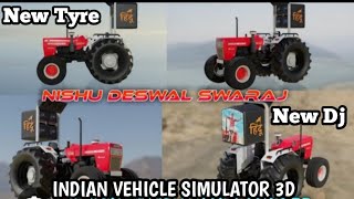 Swaraj का New  DJ Update आ गया In || INDIAN VEHICLE SIMULATOR 3D ||