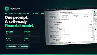 Build a 3-statement financial model in Excel with AI | HISAB 360