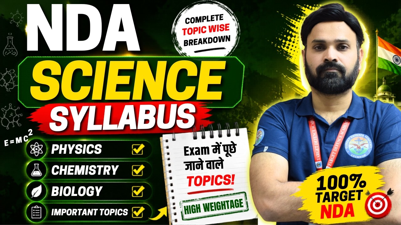 Nda Science Notes NDA Science Syllabus 2026๐ฅComplete Topic Wise Breakdown | High ...