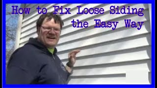 How to fix loose siding repair vinyl siding yourself easy