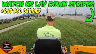 Watch Us Mow A Lawn Start To Finish & Lay Beautiful Stripes!!