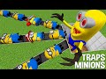 GIANT TRAPS for 1000 MINIONS in MINECRAFT Scary Minion.exe vs Minions GAMEPLAY