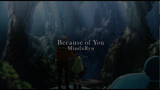 MindaRyn - Because of you (TVアニメ『サクガン』挿入歌) | Lyric Video Short Version