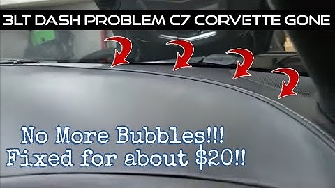 3LT Corvette leather dash problem fixed for about $20