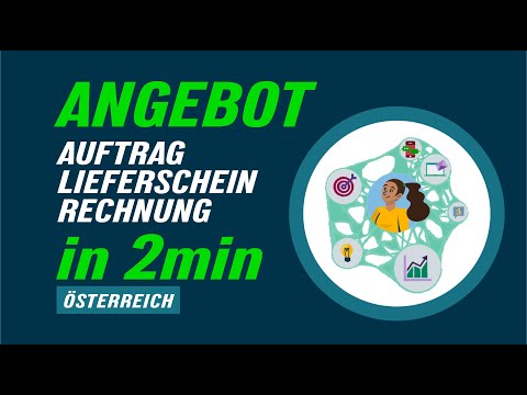 Angebot Auftrag Lieferschein Rechnung in 2min