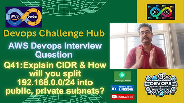 Devops Interview:41 Explain CIDR & How will you split 192.168.0.0/24 into public, private subnets?
