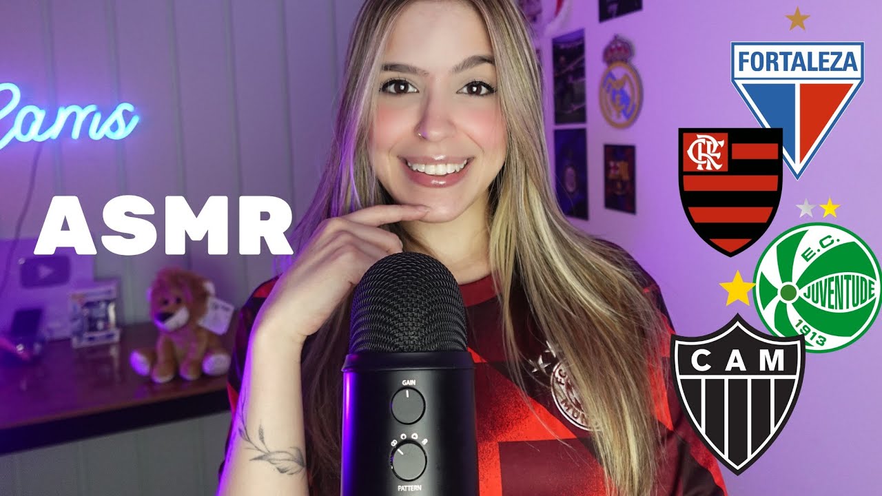 ASMR SUSSURRANDO O NOME DOS TIMES DA SERIE A ✨