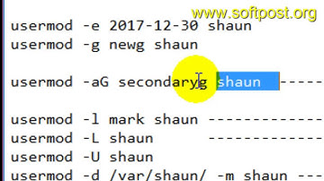usermod command examples in Linux
