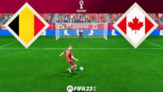 FIFA World Cup | BELGIUM vs CANADA | [Penalty shootout] FIFA 23
