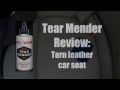 Tear Mender review: torn leather car seat