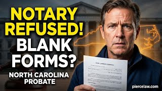 What happens if a notary refuses to notarize a blank form? | NC