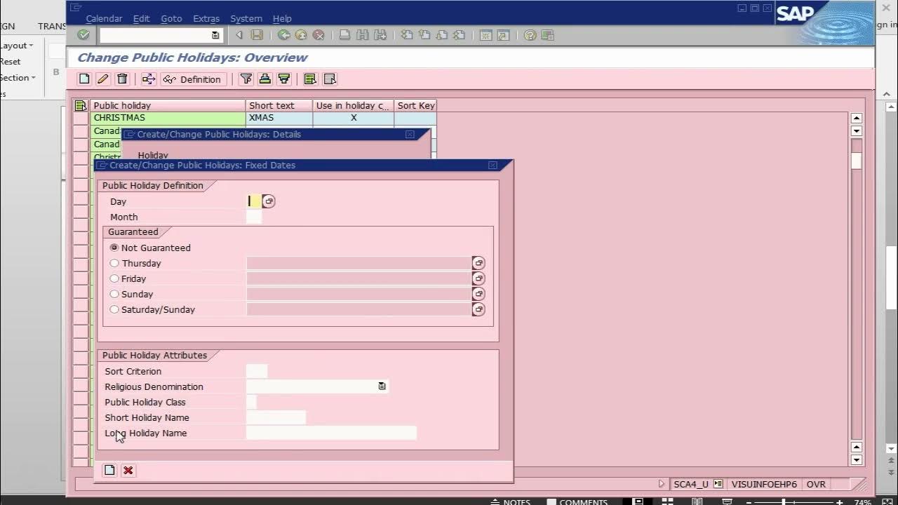 001 Create and Assign Factory Calendar YouTube