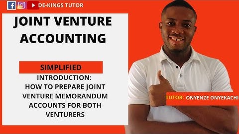 #1 JOINT VENTURE AND MEMORANDUM ACCOUNTS~ INTRODUCTION  #ACCOUNTING #JOINT