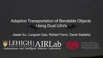 Adaptive Transportation of Bendable Objects Using Dual UAVs