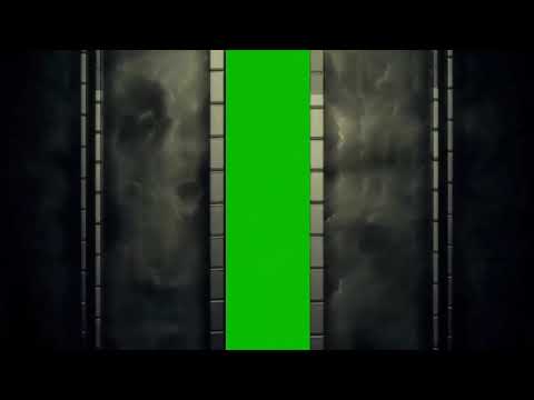 Open door green screen
