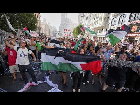 Final stage of Spanish Vuelta cycling race abandoned after disruption by pro-Palestine protesters Final stage of Spanish Vuelta cycling race abandoned after disruption by pro-Palestine protesters