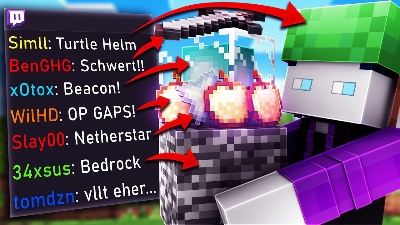 ALLE ITEMS HOLEN DIE DER CHAT SCHREIBT (XXL BATTLE)
