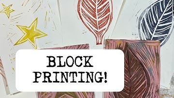 Speedball Block Printing for Making Your Own Stamp