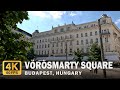 Vrsmarty square  budapest hungary  walking tour 4k 60fps