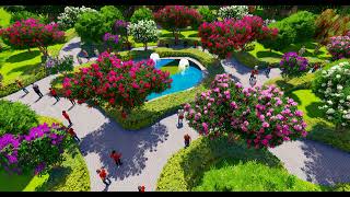 How to make a beautiful Park Design in Sketchup