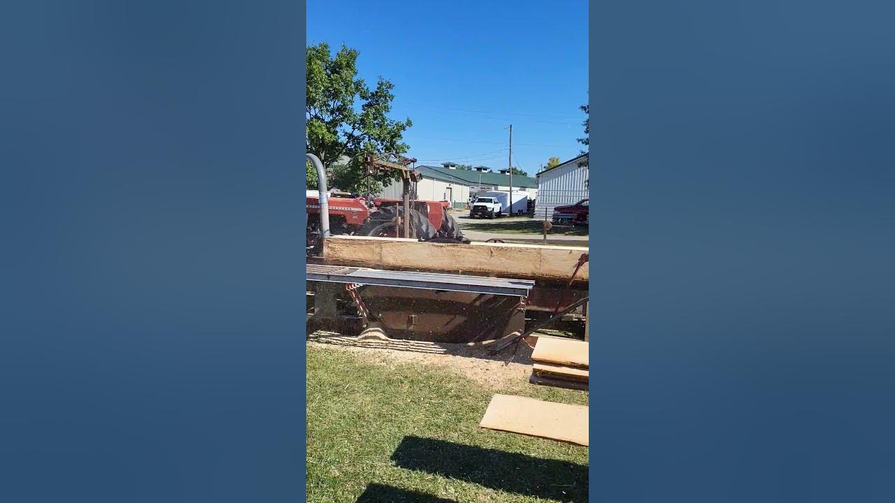 The Sawmill at Old Timers Day in Xenia, Ohio. sawmill steam antique