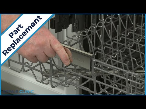 Front Upper Dishrack Handle - KitchenAid Dishwasher (Model KDFE204KPS0)
