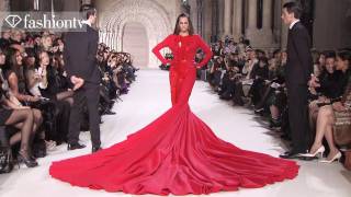Yasmin Le Bon in 110-Pound Gown at Stephane Rolland Show - Paris Couture Spring 2012 | FashionTV FTV