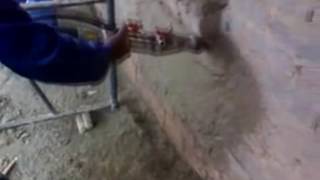Small cement mortar spraying pump machine