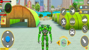 Robot Ordu Otobüsü Oyunu #6 - Multiple Army Bus Green Robot Car Transformation - Android Gameplay