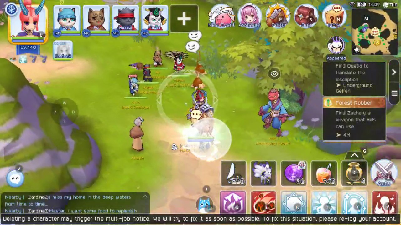 Ragnarok Mobile Forest Robber Quest - YouTube