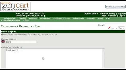 Tutorial: How to add categories to your store in ZenCart | LayerOnline Web Hosting