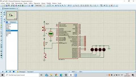 Convertidor ADC con PIC16F877A