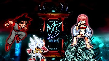 Evil Goku TP V3 OP (AF) & Sonic exe V2 OP (AF) VS Female Sukuna OP in #Jumpforce #Mugen