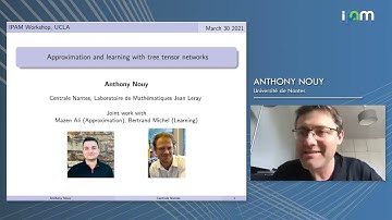 Anthony Nouy: "Approximation and learning with tree tensor networks"