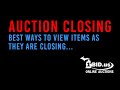 Auction closing best ways to view items as they are closing