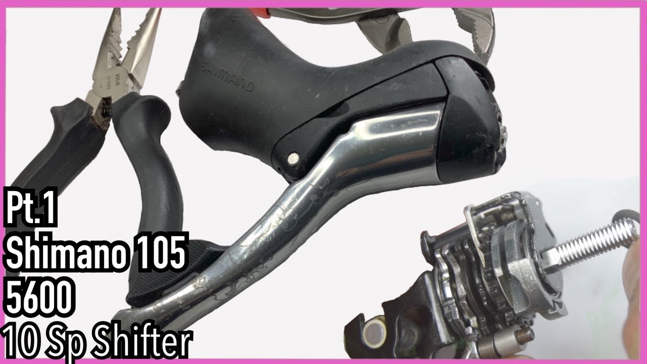Pt.1 Shimano 105 5600 10 speed shifter: Rebuild service clean dissembled -  YouTube