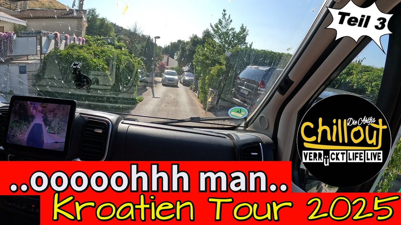 Plötzlich kein Weiterkommen – Rückwärts den Weg zurück😡Camping-Tour Kroatien 2025 mit dem Wohnmobil
