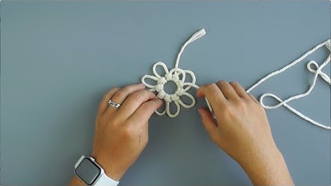 Macrame Flower Time Lapse Video!