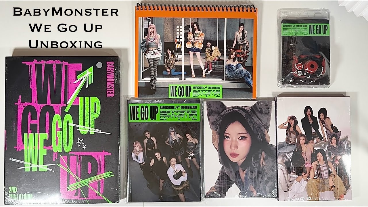 Unboxing: BabyMonster We Go Up [We, Go, Up, Pattern, Postcard, and