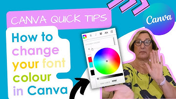 Canva Quick Tips - How to change your font colour in Canva