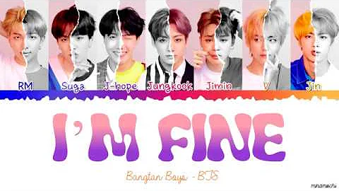 BTS (방탄소년단) - I'M FINE Lyrics [Color Coded Han_Rom_Eng]