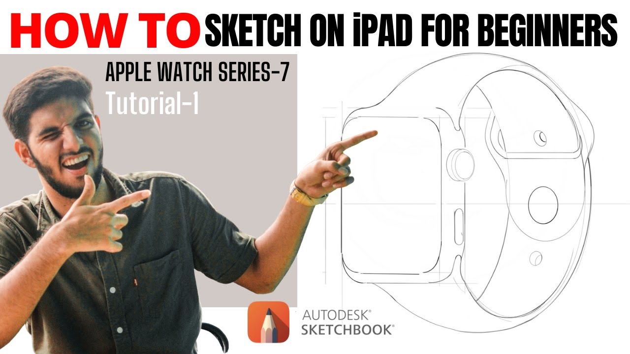How to sketch on iPad for beginners | Autodesk sketchbook tutorial ...