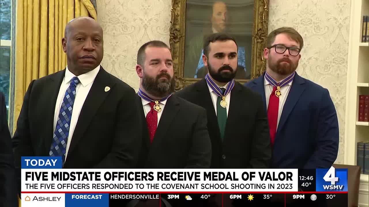 Five Midstate officers receive Medal of Valor - YouTube