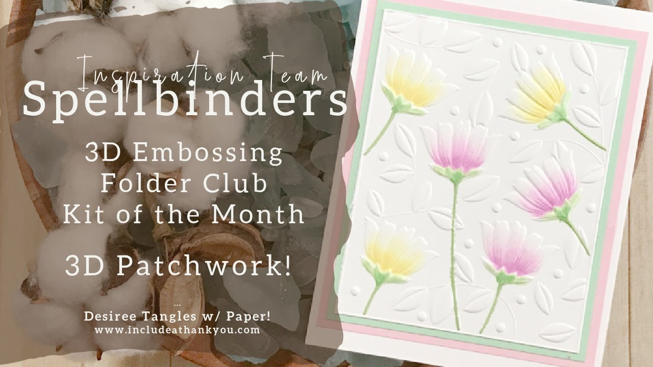 Spellbinders April Embossing Folders - Sandi MacIver - Card making