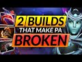 2 MOST BROKEN BUILDS to WIN EVERY GAME - INSANE Phantom Assassin Tricks - Dota 2 Guide