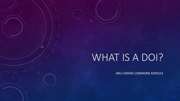 Digital Object Identifier (DOI)