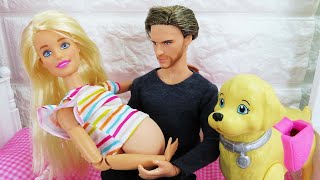 Barbie & Ken Morning Routine(Wiht.puppy) 강아지와 함께하는 바비와 켄의 아침일상 임신 출산 바비드라마